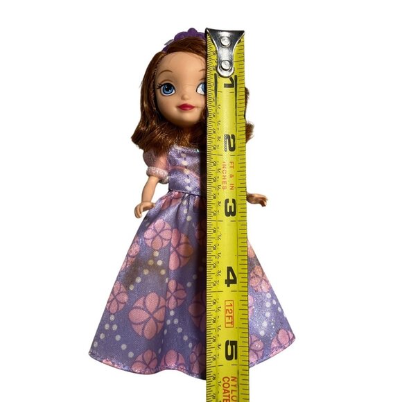 Sofia The First Mini Princess Doll In Purple Dress By Mattel 2012 - Picture 6 of 8